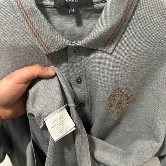 Gucci Gray Polo Shirt for Men - Picture 2 of 6